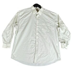 Enro Men's Dress Shirt‎ Sz 18.5 34/35 Yellow 100% Cotton Non Iron Long Sleeve